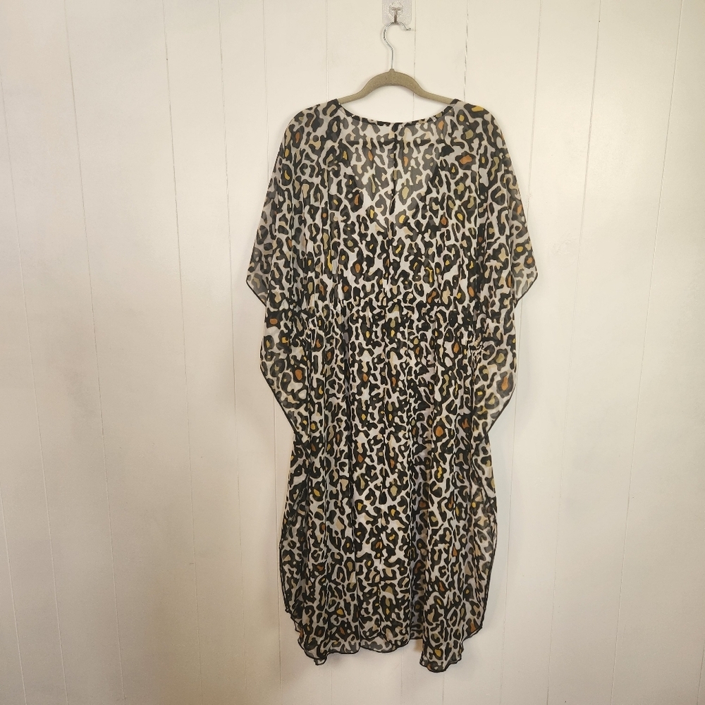 Swimsuits For All ARIANA COVER UP CAFTAN Animal Print Dress Swim Size 18 20 - Picture 5 of 10
